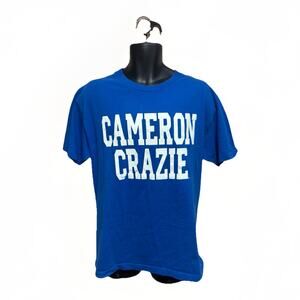 TRT Mens Duke Blue Devils Shirt Size Large Blue Cameron Crazie Basketball